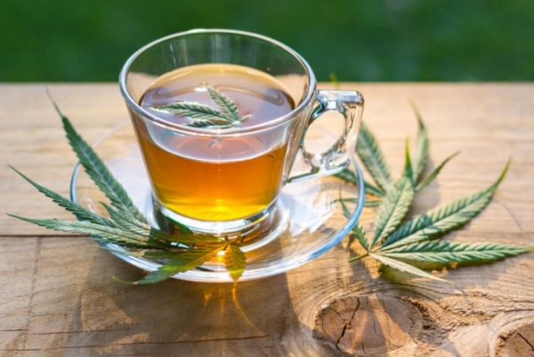 image of a cannabis tea